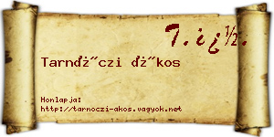 Tarnóczi Ákos névjegykártya